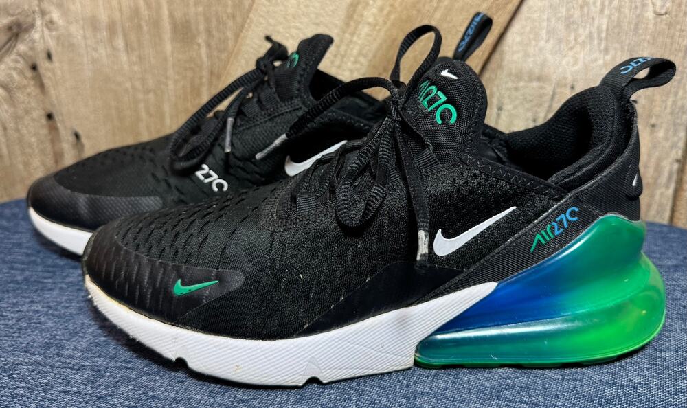 Nike Air Max 270 GS 'Black Photo Blue' Kids Size 7Y No Box
